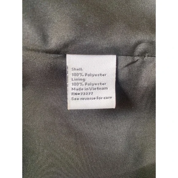 Nine West Blazer Jacket Size Medium  Leopard Print Lined Black Satin - Picture 11 of 11